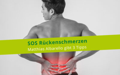 SOS Rückenschmerzen – 3 Tipps
